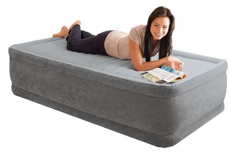 raised airbed with built in pump